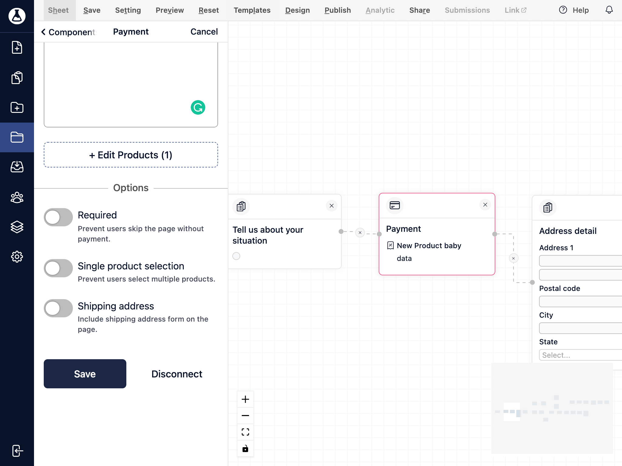 Payment configuration